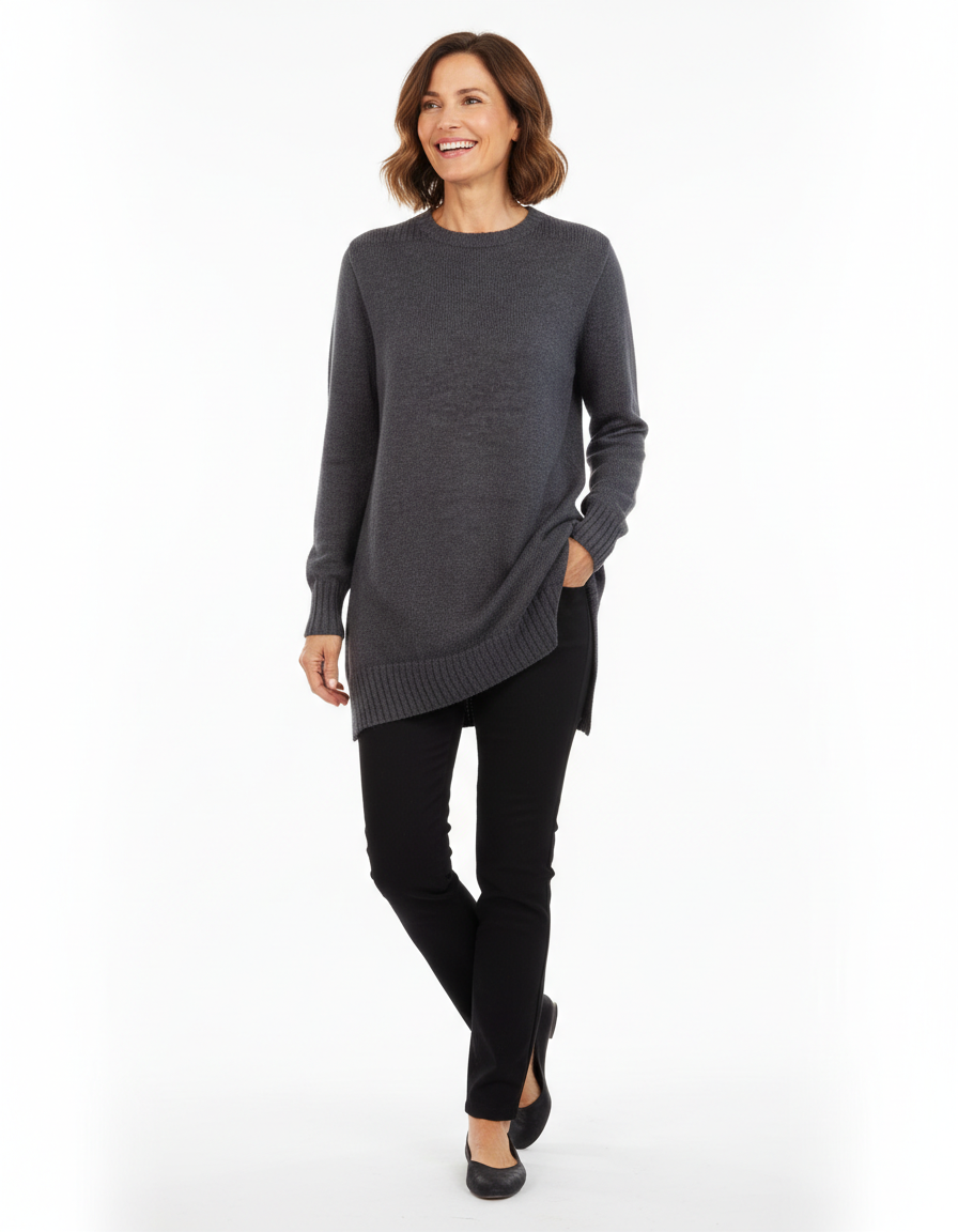 WOMENS KARUKARU LS MERINO CREW TUNIC